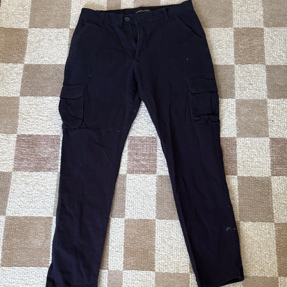 Men's Navy Blue  Cargo Pants